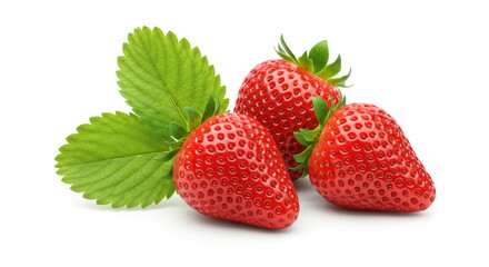 strawberry on white background