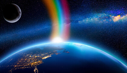 宇宙空間の壮大な眺め！