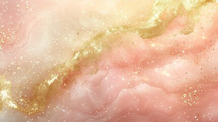 Fototapeta premium Elegant Fluid Art in Amber and Coral Silk for Luxury Cosmetic Packaging & Beauty Brand Identity
