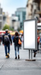 Blank City Street Billboard Mockup