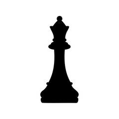 chess piece vector icon, chess pawn piece silhouette vector