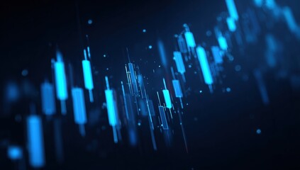 Abstract financial data visualization