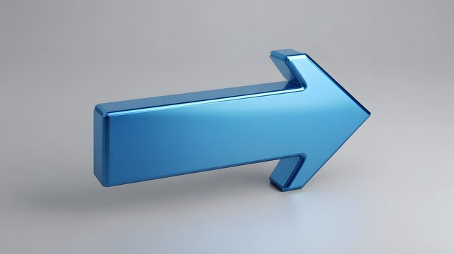 A glossy blue arrow pointing left and right, symbolizing direction or choice