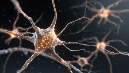 Neural network, magnified view