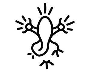 hand drawn vector illustration of an abstract background with