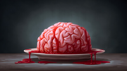 Zombie Brain Cake
