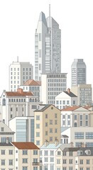 Fototapeta premium Cityscape Symphony
