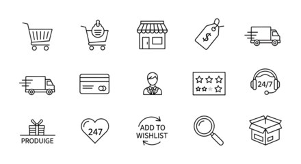 set of icons for web design