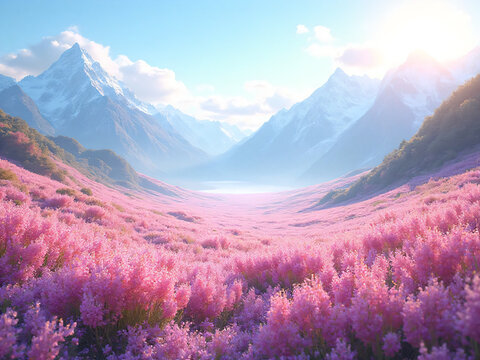 Flower Valley Rendering