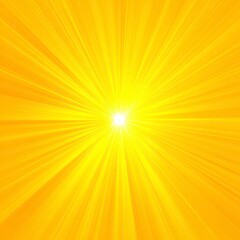 Obraz premium Radiant yellow sunburst