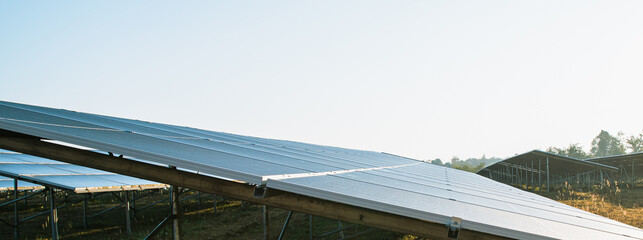 solar panels natural energy sky background sunlight