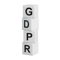 Business gdpr concept. Hand and fake on wooden elements block.close up of wooden elements,Business Concept.Supports PNG files with transparent backgrounds.