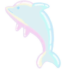 dolphin pastel colorful 