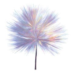 Abstract Pastel Explosion Fractal Flower Design