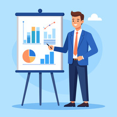 Business Presentation of Financial Growth Strategies and Market Analysis	