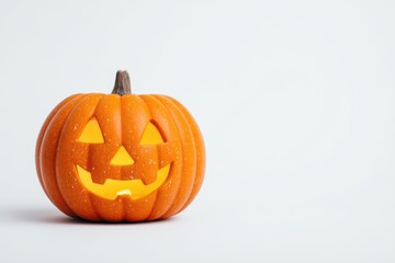 A cheerful Smiling JackoLantern is ready for the Halloween festivities to unfold