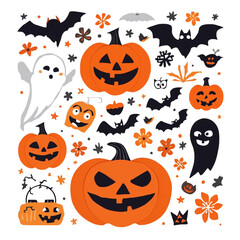 halloween seamless pattern