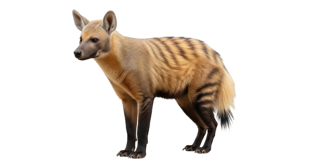 Aardwolf with white background