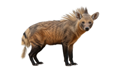 Aardwolf with white background