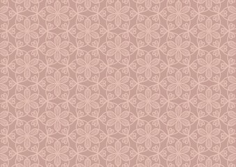Abstract Floral Geometric Minimalist Background 