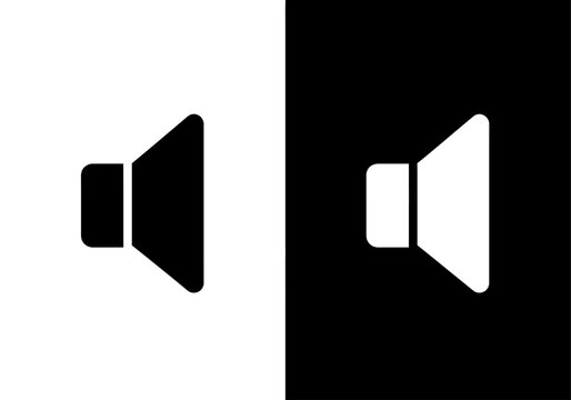 Iconic Sound Illustration: Minimalist sound icon. perfectly designed graphic featuring the classic symbol of audio volume, offering visual representation and conceptual significance.
