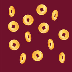 Chinese Lunar New Year celebration traditional holiday icon vector art materials. colorful and neat designs