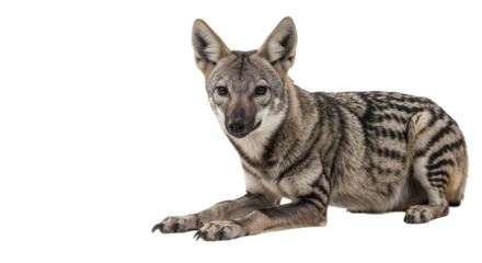 Aardwolf with white background