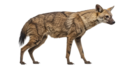 Aardwolf with white background