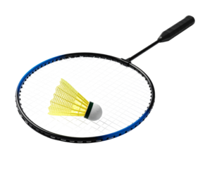 Badminton shuttlecock icon isolated on a white background.