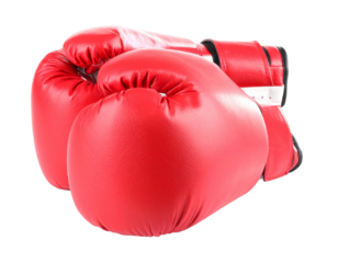 Boxing gloves isolated on a white background.