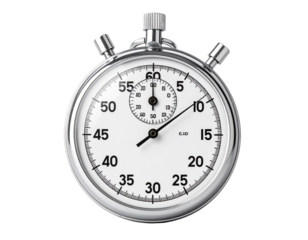 Stopwatch icon isolated on a white background.