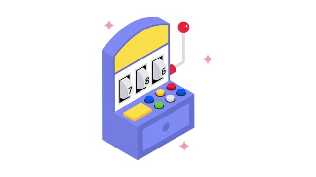 Casino isometric animation MP4 file