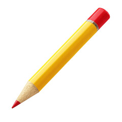 Yellow pencil with red tip