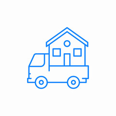 house moving icon sign vector
