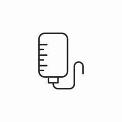 iv drip icon sign vector
