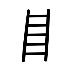 ladder icon silhouette vector