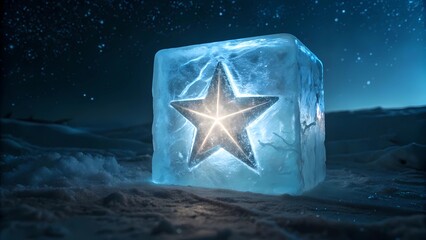 Obraz premium Star in a cube 