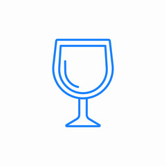 wine glass drink icon sign vector