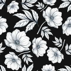 Seamless Pattern Floral desing Blossom , suitable for textile fabric background