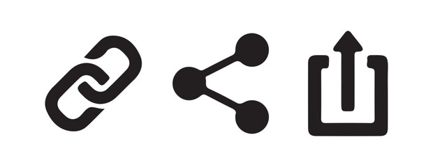 Vector Icons of Network Nodes and Connectivity