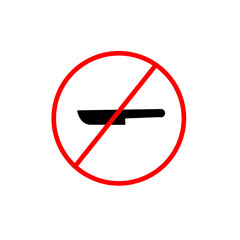 do not bring sharb object illustration 