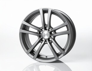 Obraz premium Car tire frame with silver color