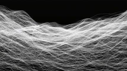 white line art representing the texture of white nois