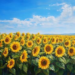 Fototapeta premium Mixed colorful flowers making vibrant garden view in summer high resolution picture