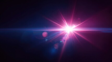 Fototapeta premium Dynamic Light Burst Effect: A Striking Display of Radiance and Vibrant Color in Deep Space