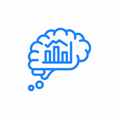 analytical intelligence icon sign vector