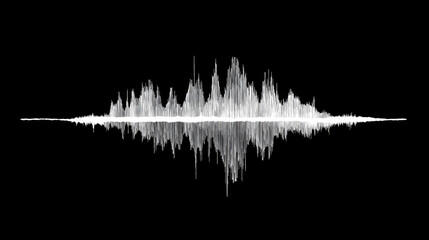 minimalist white line art of a classic turntablist scratch waveform