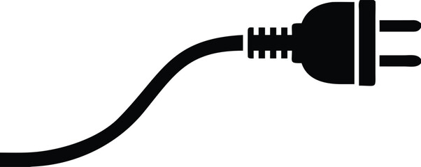 Electrical Plug and Cord Icon power energy 
