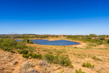 Lake at Caprock Canyons State Park, Texas, USA