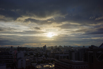 Fototapeta premium 夜明け前の神戸の街